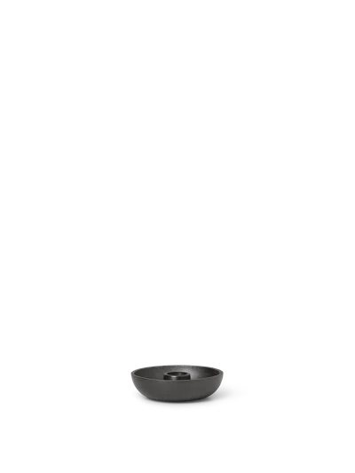 Ferm Living Bowl Candle Holder In Black