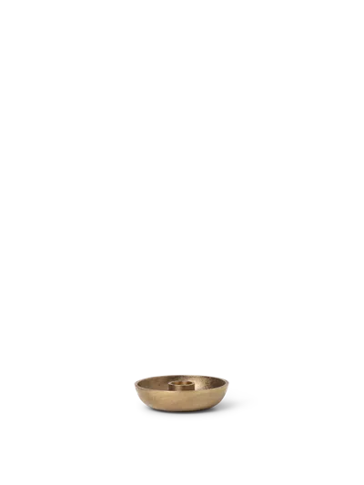Ferm Living Bowl Candle Holder In Gold