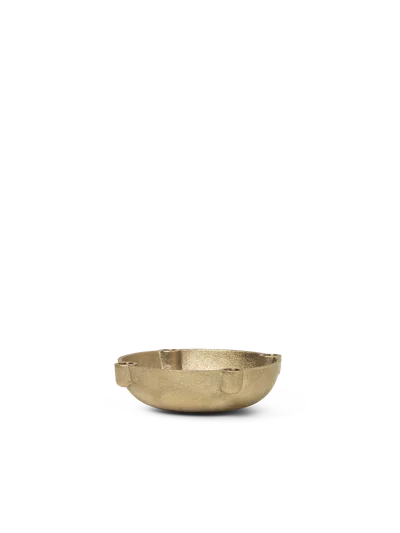 Ferm Living Bowl Candle Holder In Neutral