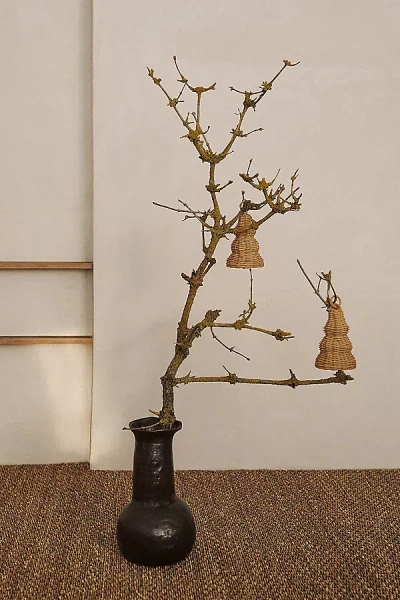 Ferm Living Braided Bell Baubles, Set Of 2 In Beige