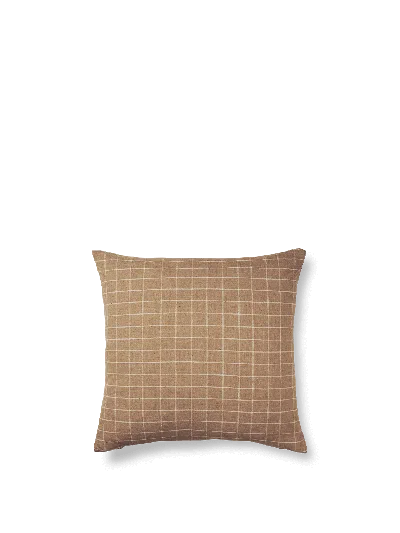 Ferm Living Brown Cotton Cushion