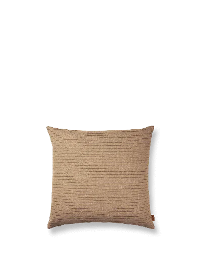 Ferm Living Brown Cotton Cushion In Neutral