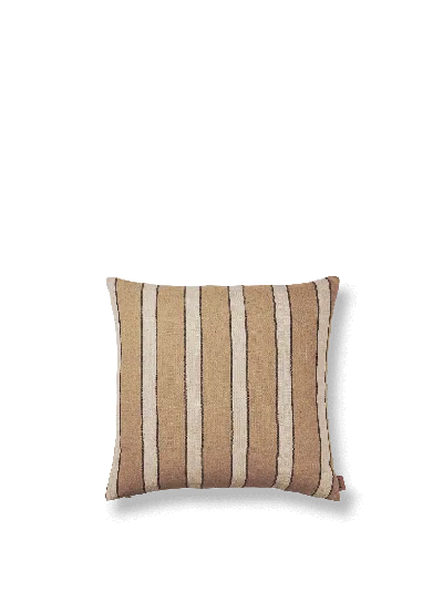 Ferm Living Brown Cotton Cushion