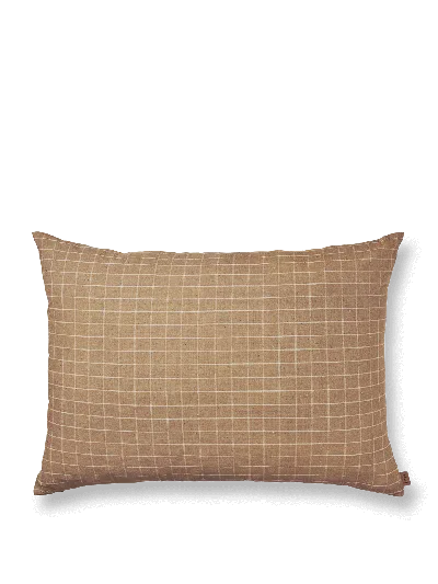 Ferm Living Brown Cotton Cushion Large