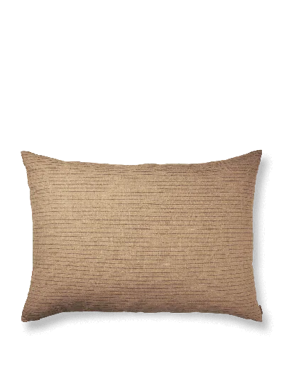 Ferm Living Brown Cotton Cushion Large
