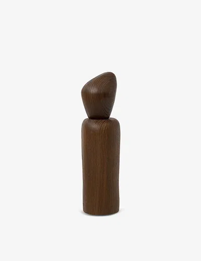 Ferm Living Brown Pebble Wooden Seasoning Grinder