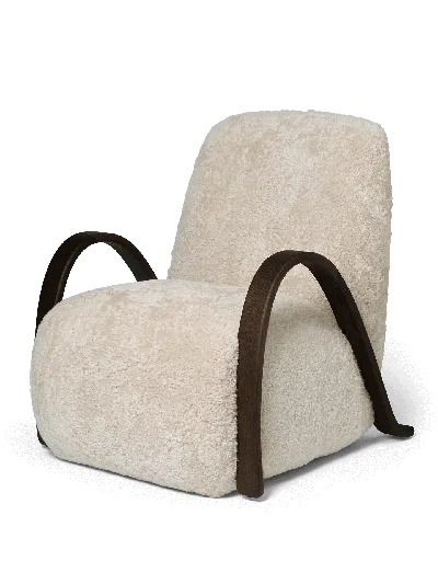 Ferm Living Buur Lounge Chair In Neutral