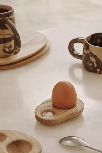 Ferm Living Cairn Egg Holder, Set Of 2 In Brown
