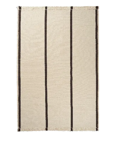 Ferm Living Calm Kelim Rug In Neutral