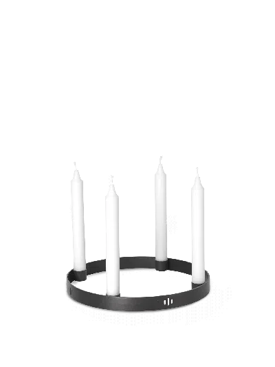 Ferm Living Candle Holder Circle In Black