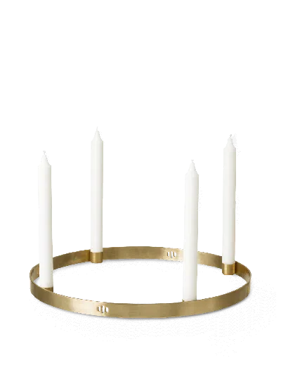 Ferm Living Candle Holder Circle In Gold