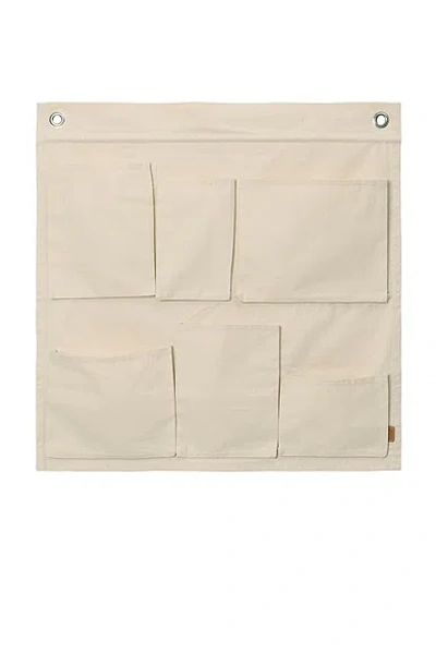 Ferm Living Canvas Wall Pockets In White