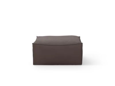 Ferm Living Catena Pouf Square S500 Hot M. In Brown
