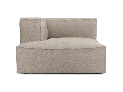 Ferm Living Catena Sofa Chaise Longue Left L600 Cotton Linen In Brown
