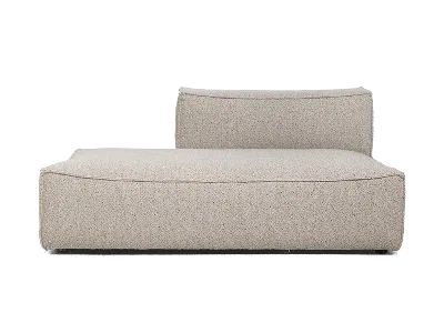 Ferm Living Catena Sofa Open End Left L300 Confetti Bouclé In Gray
