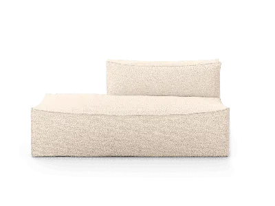 Ferm Living Catena Sofa Open End Left L300 Wool Bouclé In Neutral