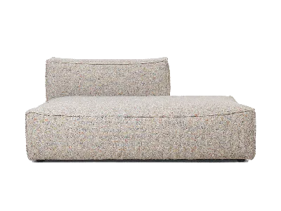 Ferm Living Catena Sofa Open End Right L301 Confetti Bouclé In Grey