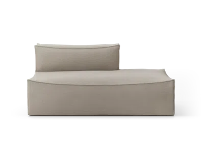 Ferm Living Catena Sofa Open End Right L301 Cotton Linen In Gray
