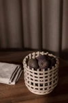 Ferm Living Ceramic Basket In Neutral