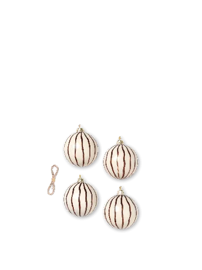 Ferm Living Christmas Glass Ornaments