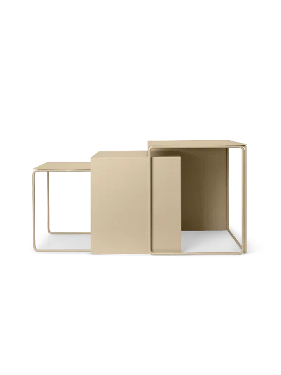 Ferm Living Cluster Tables (set Of 3) In Neutral