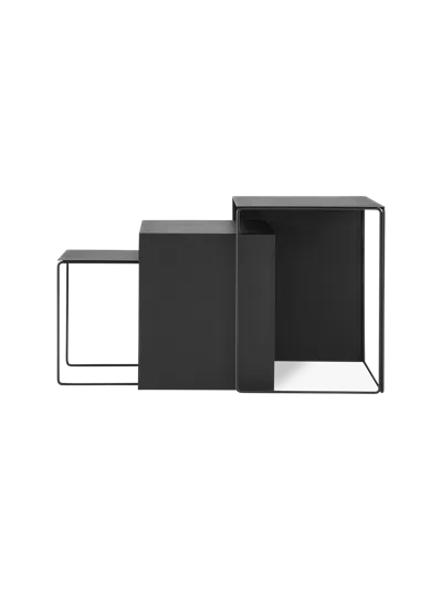 Ferm Living Cluster Tables (set Of 3) In Black