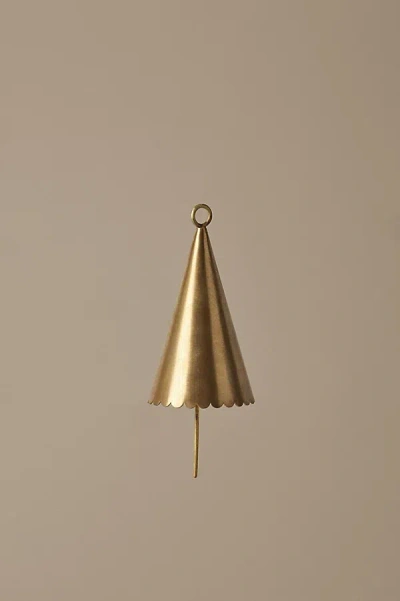 Ferm Living Cone Bells, Set Of 2 In Gold