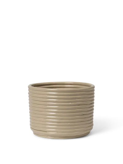 Ferm Living Corduroy Pot In Neutral