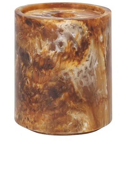 Ferm Living Cotton Swab Container In Brown