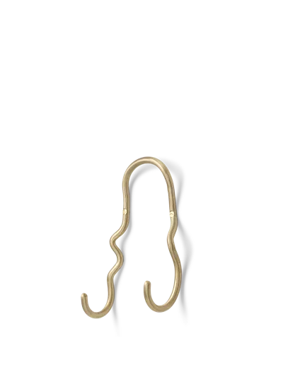 Ferm Living Curvature Double Hook In Gold