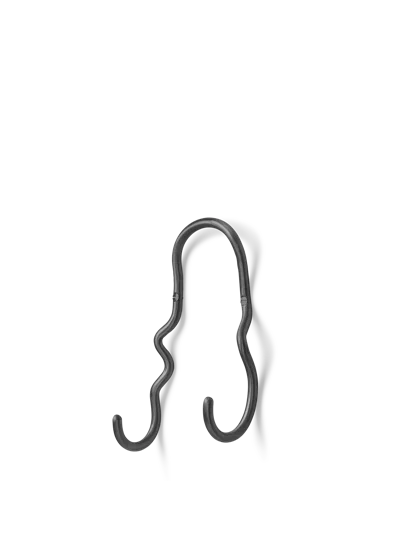 Ferm Living Curvature Double Hook In Black