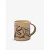 Ferm Living Dark Buff Utzon - Can Lis Vuelo Stoneware Mug 9cm