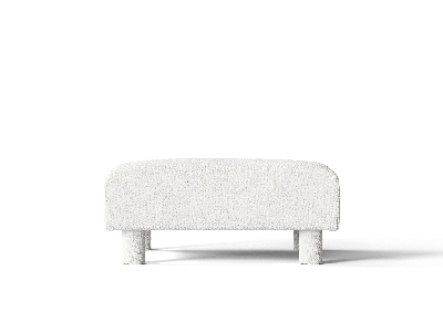 Ferm Living Dase Ottoman Bouclé In White