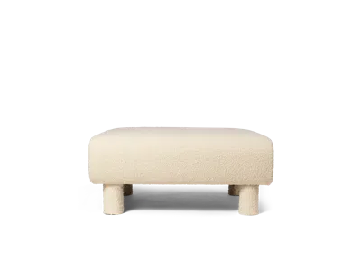 Ferm Living Dase Ottoman Nordic Bouclé In Neutral