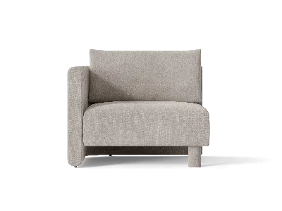 Ferm Living Dase Sofa Armrest Left Cotton Linen In Gray