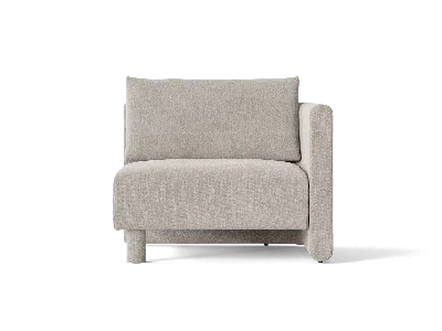 Ferm Living Dase Sofa Armrest Right Cotton Linen In Gray