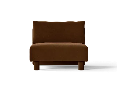 Ferm Living Dase Sofa Center Rich Velvet In Brown