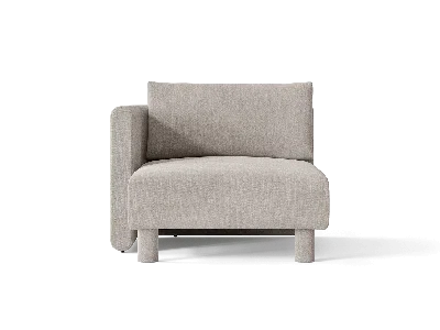 Ferm Living Dase Sofa Chaise Longue Left Cotton Linen In Gray