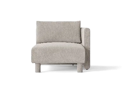 Ferm Living Dase Sofa Chaise Longue Right Cotton Linen In Gray