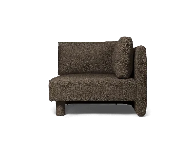 Ferm Living Dase Sofa Corner Soft Bouclé In Brown