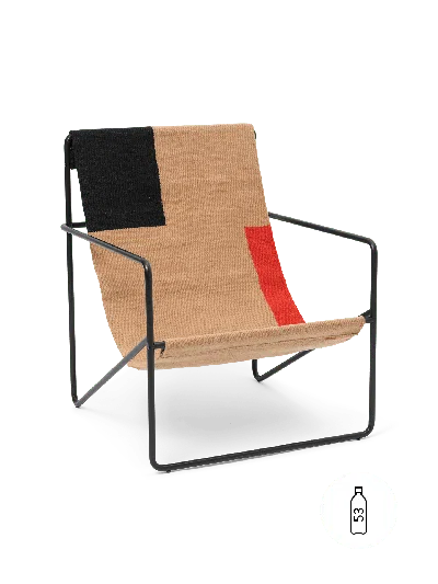 Ferm Living Desert Lounge Chair In Brown