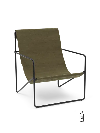 Ferm Living Desert Lounge Chair In Green