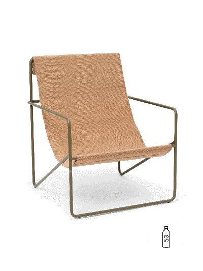 Ferm Living Desert Lounge Chair In Brown