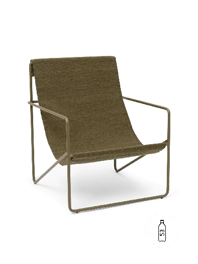Ferm Living Desert Lounge Chair In Green