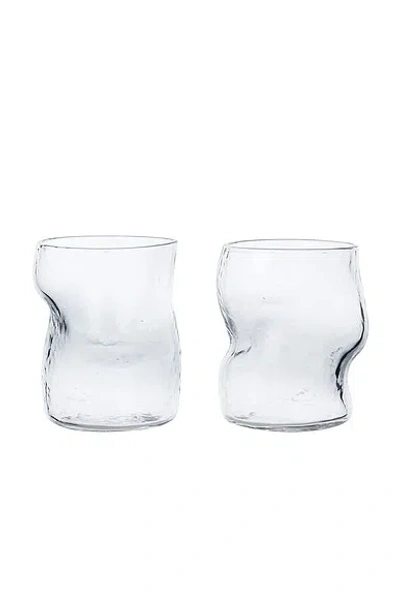 Ferm Living Dimple Glasses In White