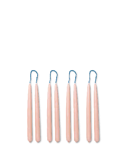 Ferm Living Dipped Candles In Pink