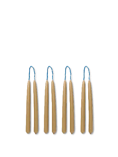 Ferm Living Dipped Candles In Brown