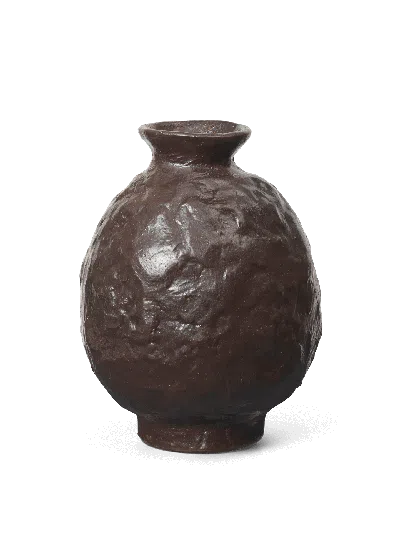 Ferm Living Doro Vase In Brown