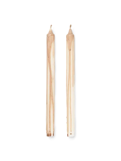 Ferm Living Dryp Candles In Neutral