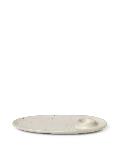 Ferm Living Flow Breakfast Plate In Neutral